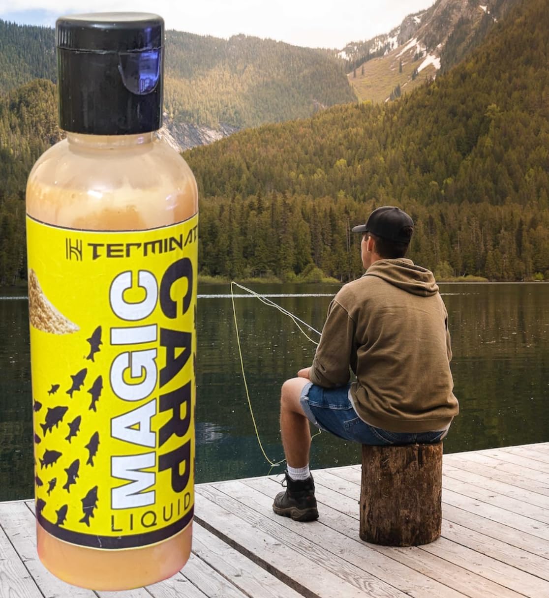 Magic CARP Fishing Bait, Attractant Additive Liquid, Fast Dissolving Portable Bait Attractant Fluid -100ML