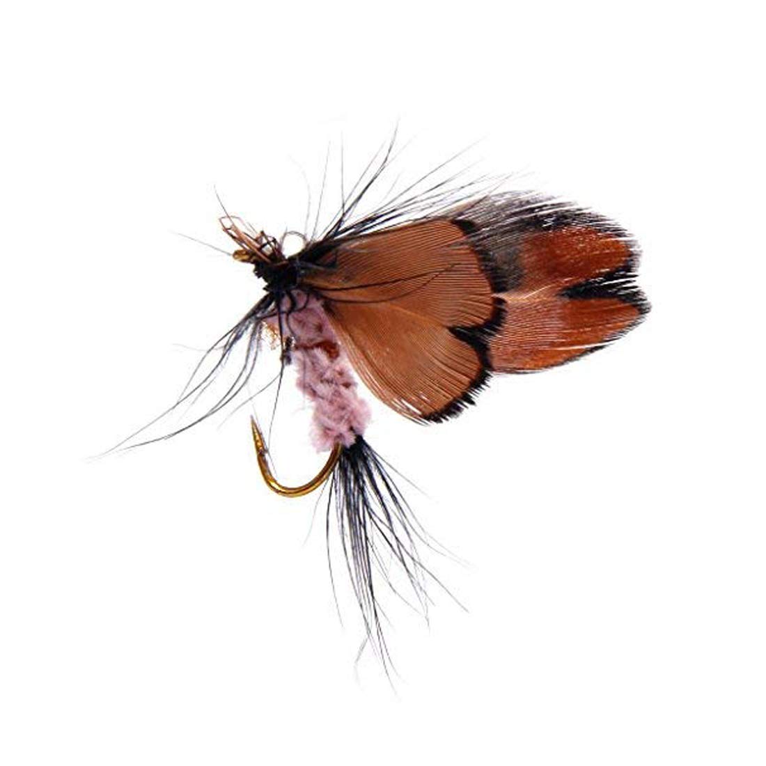 Butterfly Design Dry Fly Fishing Flies Fish Lure Hook- 12pcs