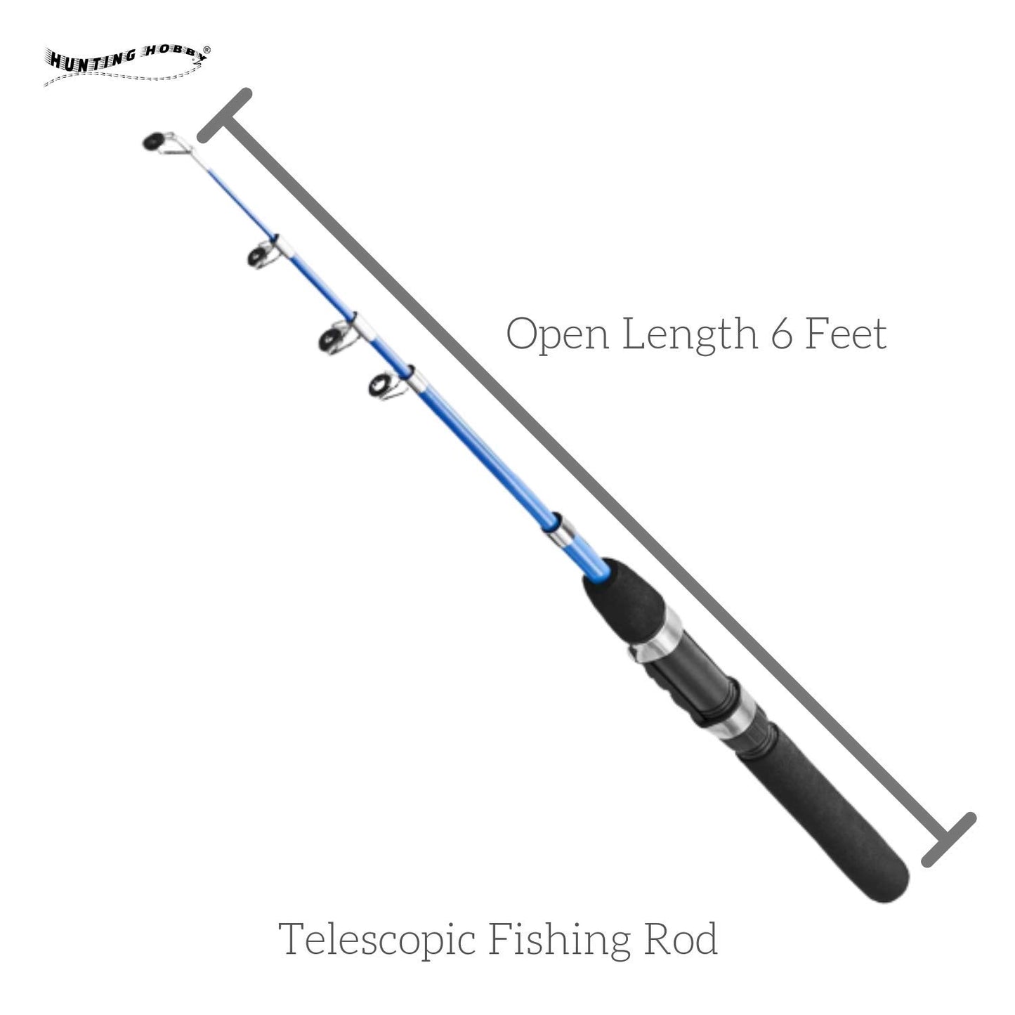 Hunting Hobby Fishing Rod, Reel, Accessories with Travelling Bag