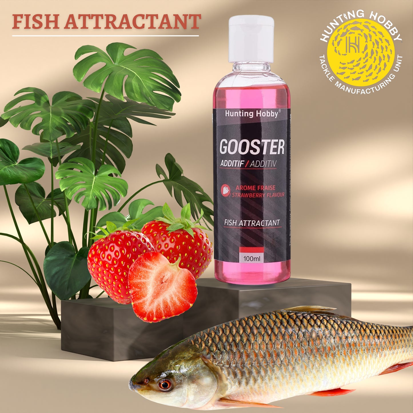 Hunting Hobby Fish Attractant Gooster for Fishing Bait- (100ml)